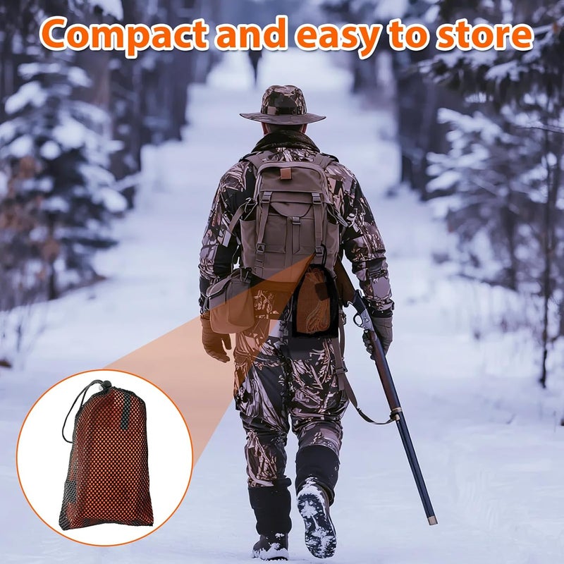 Vecacosic Deer Drag Strap And Harness Heavy Duty Safety Reflective Orange Deer Dragging Rope with Widen and Extended Shoulder Pads, Hunting Accessories Gift for Hunters, 500lbs Load Capacity - Image 5